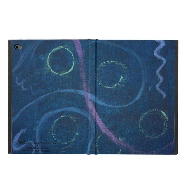 Doodle Abstract | Pink Blue Green Purple Chalk Powis iPad Air 2 Case (Outside)