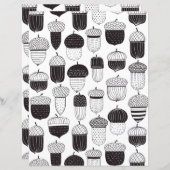 Doodle acorns autumn pattern (Front/Back)