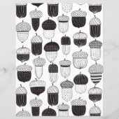 Doodle acorns autumn pattern (Front)