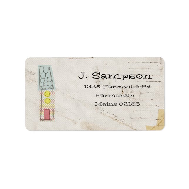 doodle address label (Front)