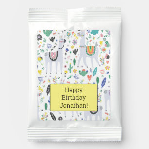 Doodle Alpaca Pattern Lemonade Drink Mix