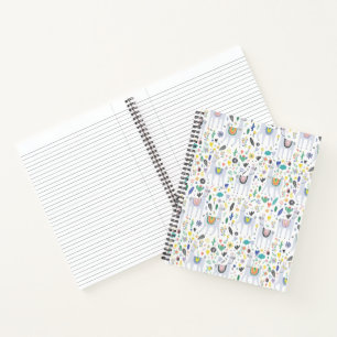Doodle Alpaca Pattern Notebook