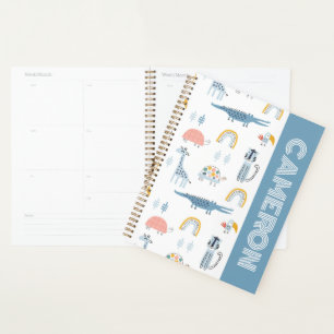 Doodle Animal Fun Pattern Planner