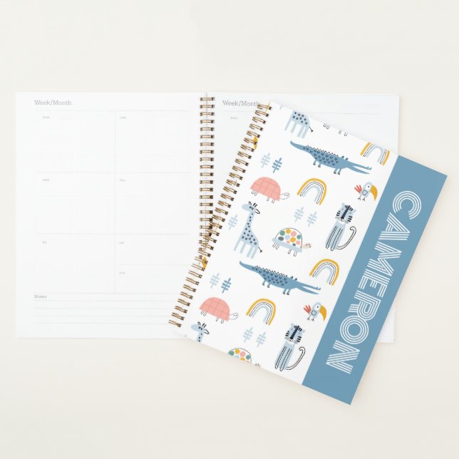 Doodle Animal Fun Pattern Planner (Display)