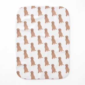 Doodle (Apricot Red Golden) Baby Burp Cloth