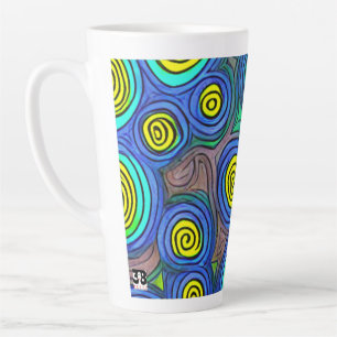 Doodle Art Latte Mug