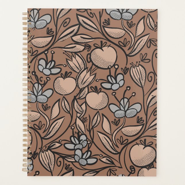 Doodle art mocha planner (Front)