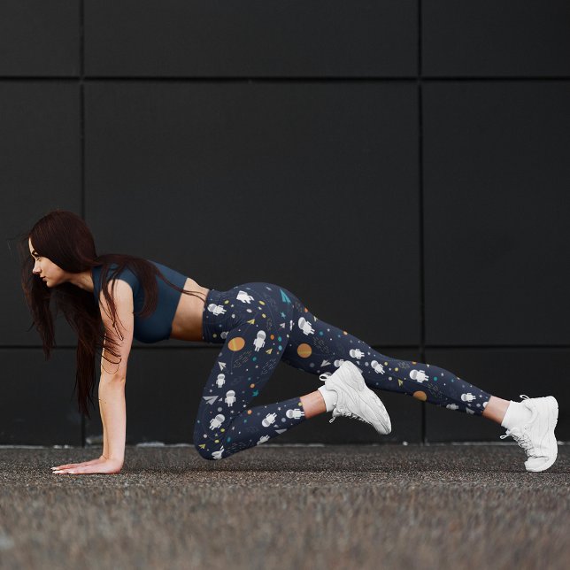 Doodle Astronaut Leggings (Creator Uploaded)