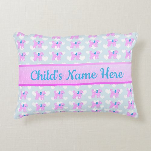 Doodle Baby Personalized Childs Accent Pillow
