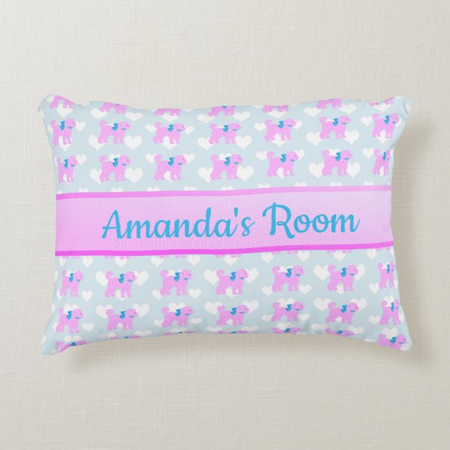 Doodle Baby Personalized Child's Accent Pillow (Front)