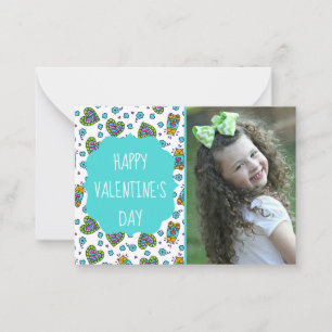 Doodle Bears Valentine's Day Custom Photo Cards