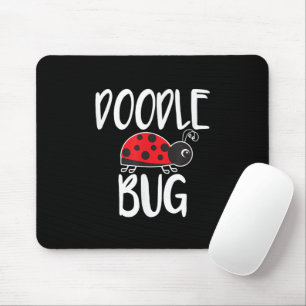 Doodle Bug Ladybug Funny Doodle Mouse Pad