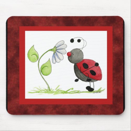Doodle Bug Ladybug Mousepad