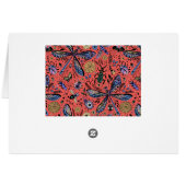 Doodle bugs on coral red cards (Back Horizontal)