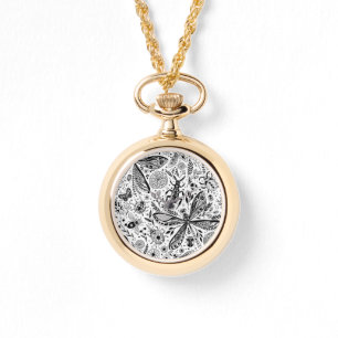 Doodle bugs on dark blue watch