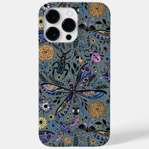 Doodle bugs on slater gray Case-Mate iPhone 14 pro max case