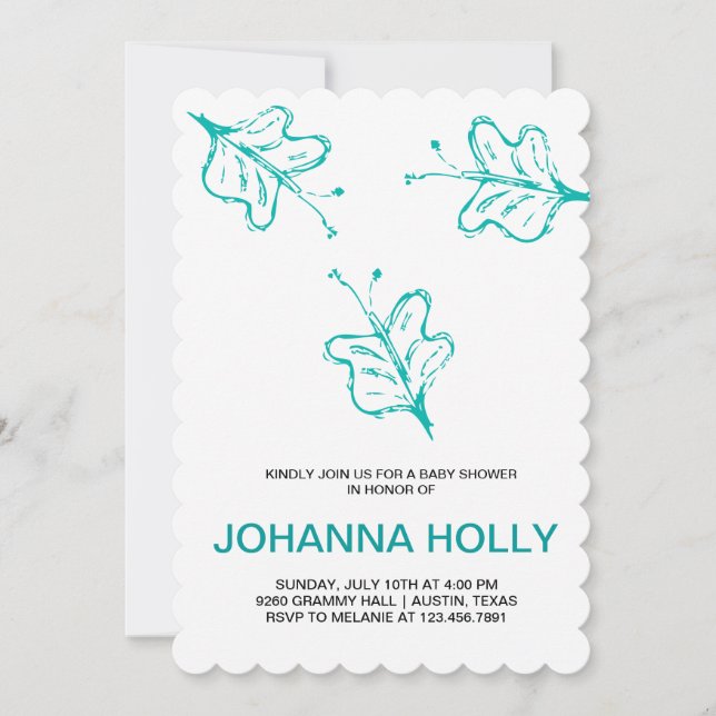 doodle butterflies invitation (Front)