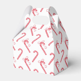 Doodle Candy Cane Pattern Mug Favor Boxes