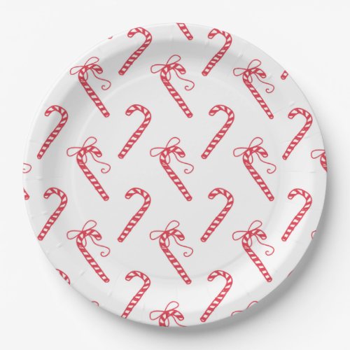 Doodle Candy Cane Pattern Mug Paper Plates