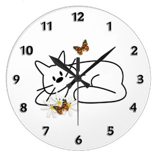 Personalized Custom Cat Clocks