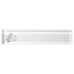 Doodle Cat Name Plate