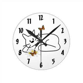 Personalized Cat Clocks and Home Decor