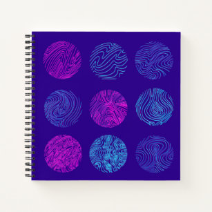 Minimalist Abstract Love Portrait Line Art Drawing Notebook