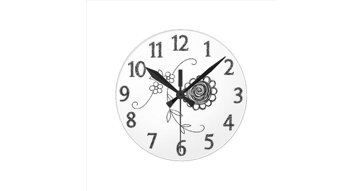 Doodle Clock | Zazzle.com