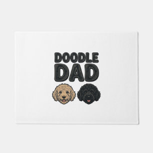 Doodle Dad Vintage Dog Dad Shirt Design_1 Doormat