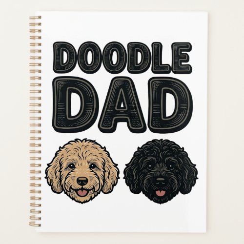 Doodle Dad Vintage Dog Dad Shirt Design_1 Planner