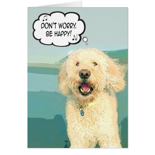 Doodle Days Comics Don't Worry, Be Happy Cards (Front)