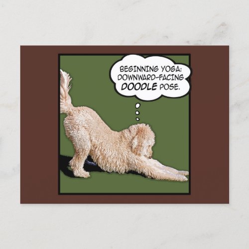 Doodle Days Comics Yoga Postcard