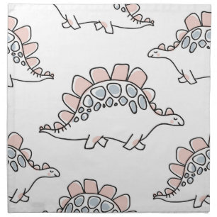 Doodle Dinosaurs: Hand Drawn Fun. Cloth Napkin
