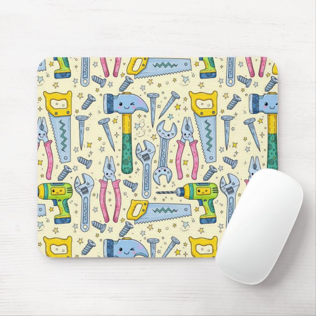 Doodle DIY Tool Collection Mouse Pad (With Mouse)