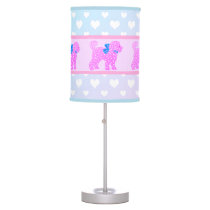 Doodle Dog Baby Girl Kids Nursery Bedroom lamp