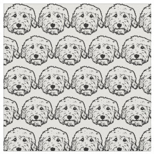 Doodle dog fabric - Goldendoodle, Labradoodle,