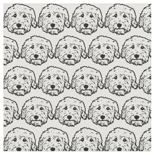 Doodle dog fabric - Goldendoodle, Labradoodle,