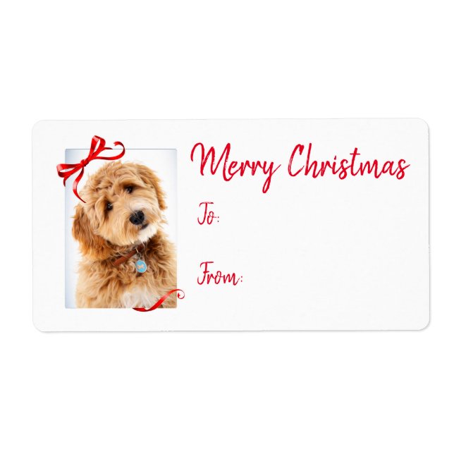 Doodle Dog Holiday Gift Stickers (Front)