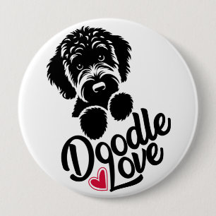 Doodle Dog Love Button