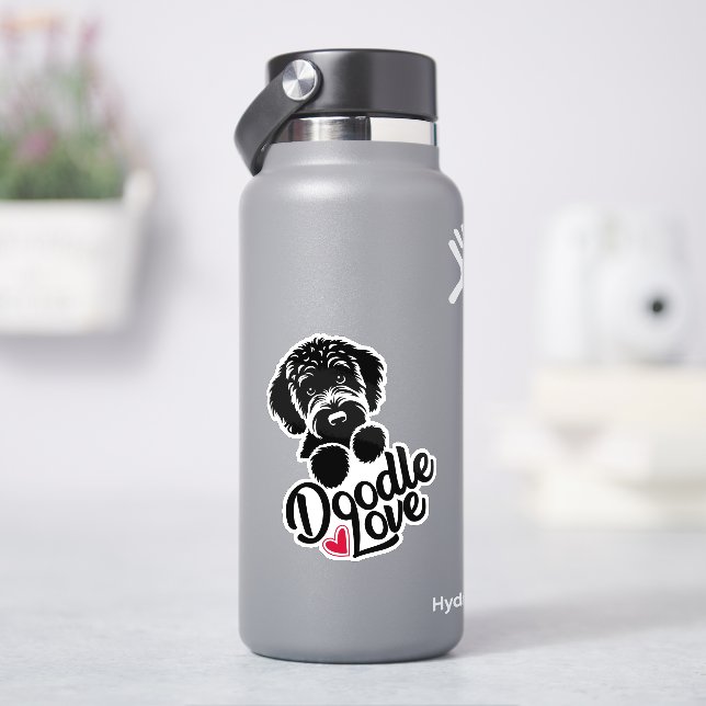 Doodle Dog Love Sticker (HydroFlask)