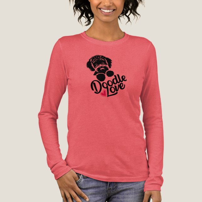 Doodle Dog Love Tri-Blend Shirt (Front)
