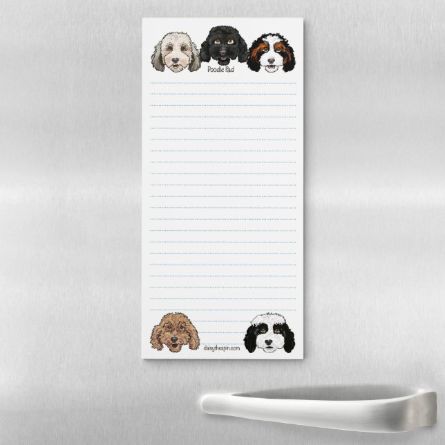 Doodle Dog Magnetic Notepad (In Situ)