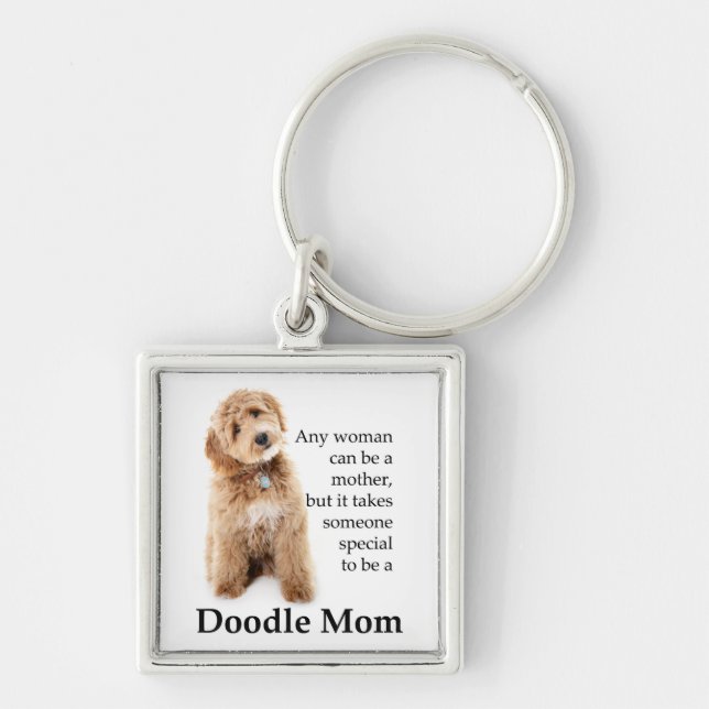 Doodle Dog Mom Keychain (Front)