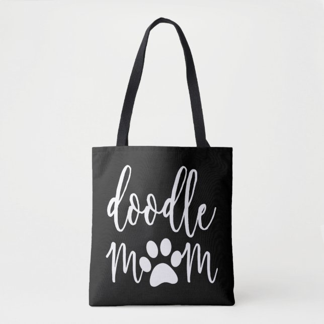 doodle dog mom  tote bag (Front)