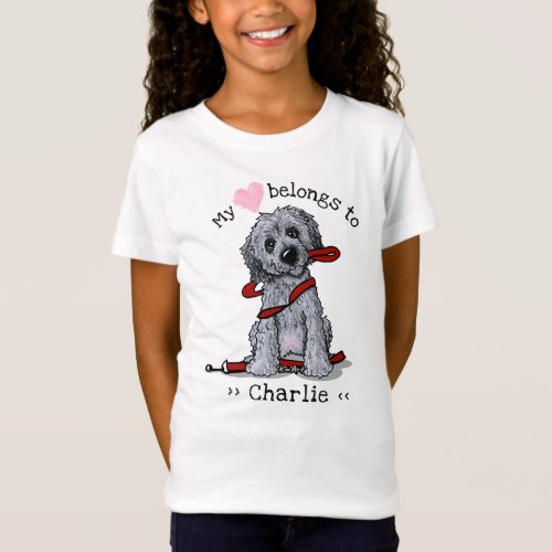 Doodle Dog My Heart Belongs T_Shirt