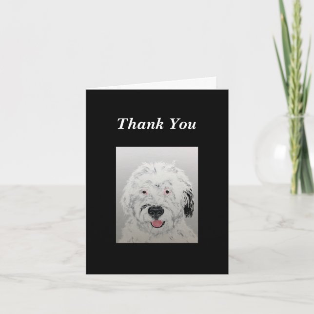 Doodle Dog Thank You Card (Front)
