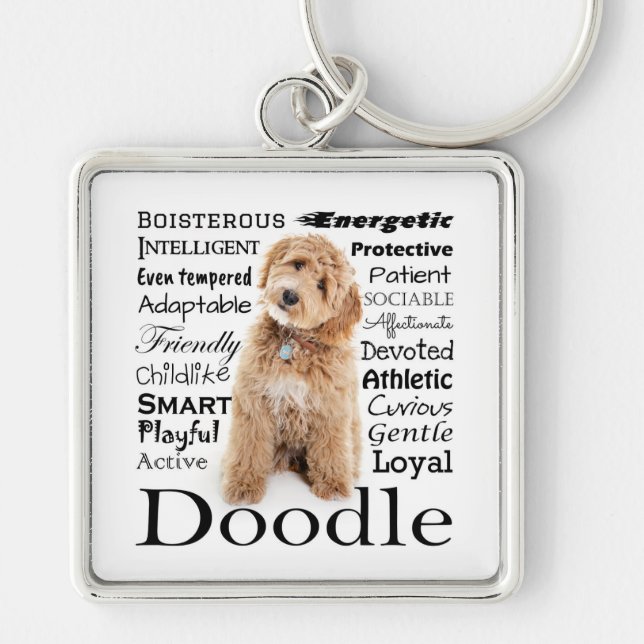 Doodle Dog Traits Keychain (Front)
