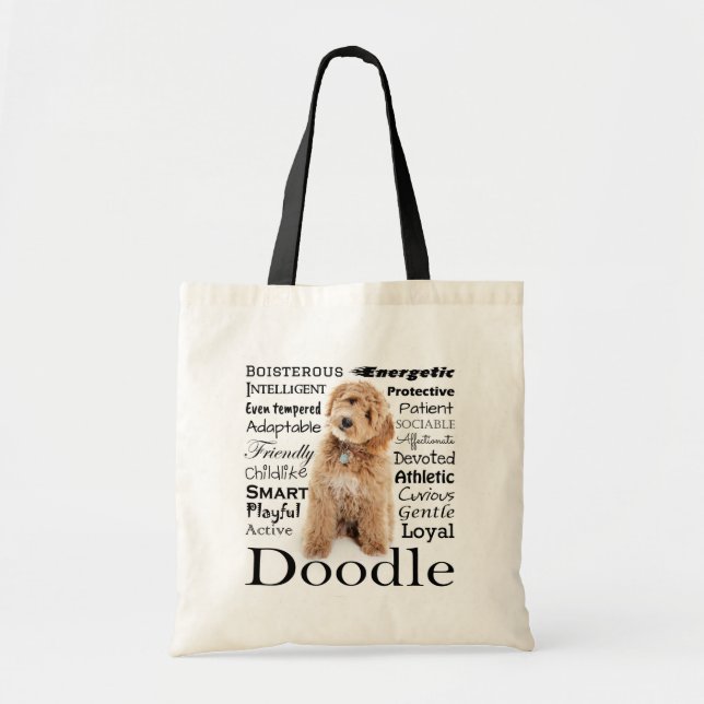 Doodle Dog Traits Tote Bag (Front)