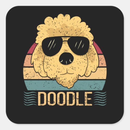 Doodle Dogs Goldendoodle Dog Owner Square Sticker