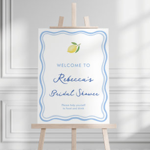 Doodle Dolce Vita Lemon Shower Welcome Sign